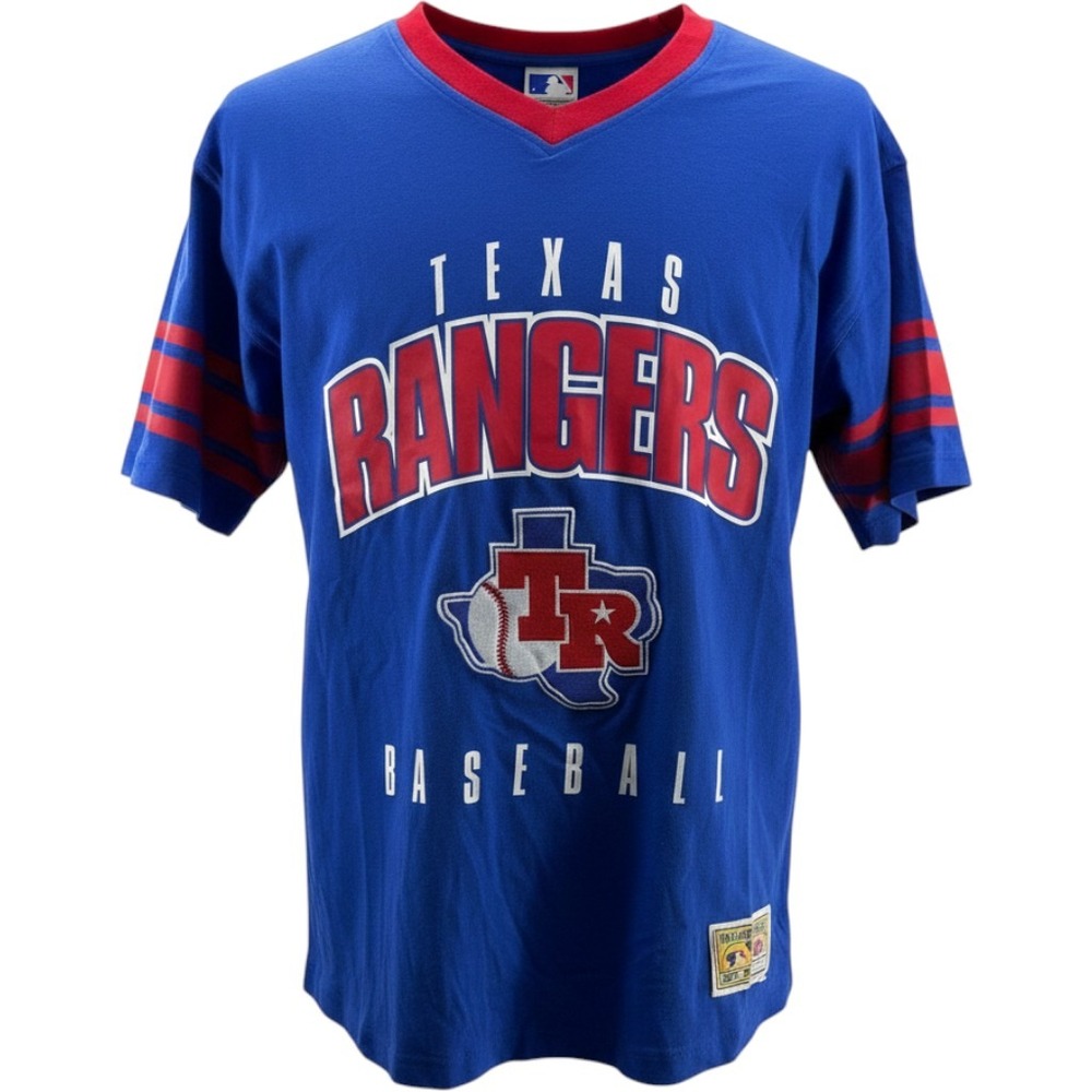 Mitchell & Ness Texas Rangers Cooperstown Collection Tee Shirt Mens Medium NEW
